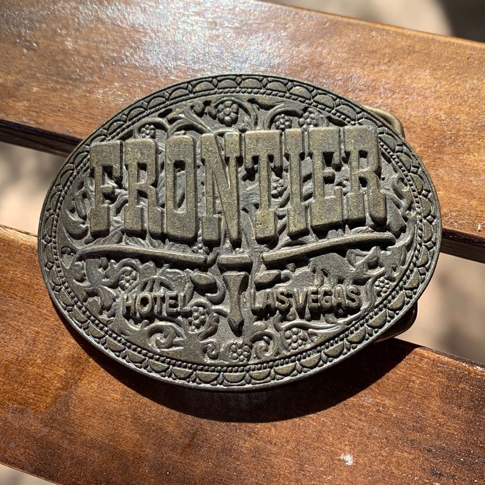 Las Vegas Vintage Frontier Hotel Belt Buckle